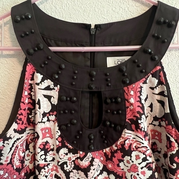 Pink and Brown Ann Taylor Loft Dress Size 8 - Picture 5 of 10